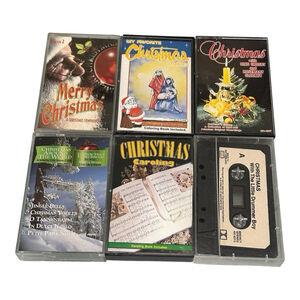 Vintage Christmas Cassette Tapes Lot Of 6 Various Artists Bing Crosby